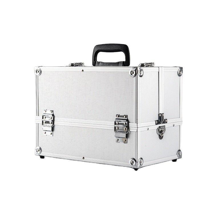 Кейс для макияжа алюминиевый серебристый GLARY (арт. 25-19082545)