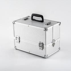 Кейс для макияжа алюминиевый серебристый GLARY (арт. 25-19082545)