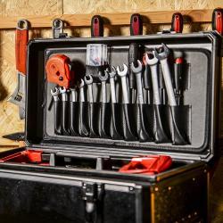 Кейс для инструментов на колесах, ударопрочный, пылезащитный, алюминиевый (арт. 25-19082550)