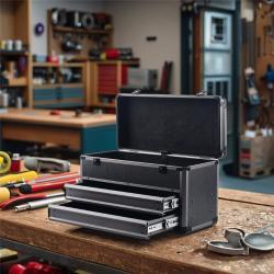 Ящик для инструментов алюминиевый с ящиками прочный (арт. 25-19082689)