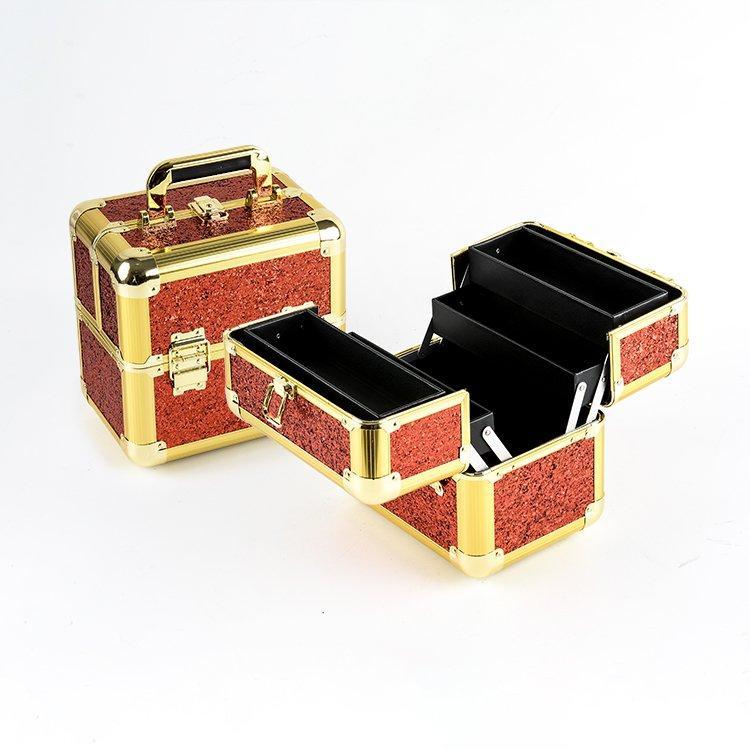 Косметичка алюминиевая пылезащитная портативная (арт. 25-19082707)