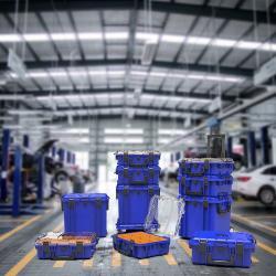 Ящик для инструментов водонепроницаемый оранжевый на колесах (арт. 25-19082759)