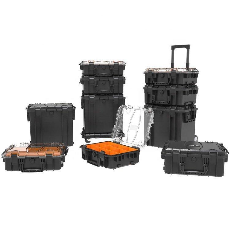 Набор инструментальных кейсов черный пластиковый вместительный (арт. 25-19082784)