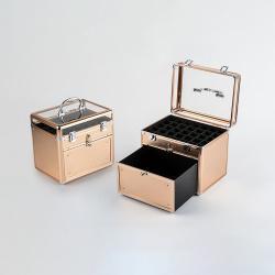 Кейс для лака с ручкой и ящиком прозрачный пылезащитный (арт. 25-19082854)