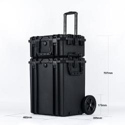 Ящик для инструментов ударопрочный на колесах 2 в 1 (арт. 25-19082864)