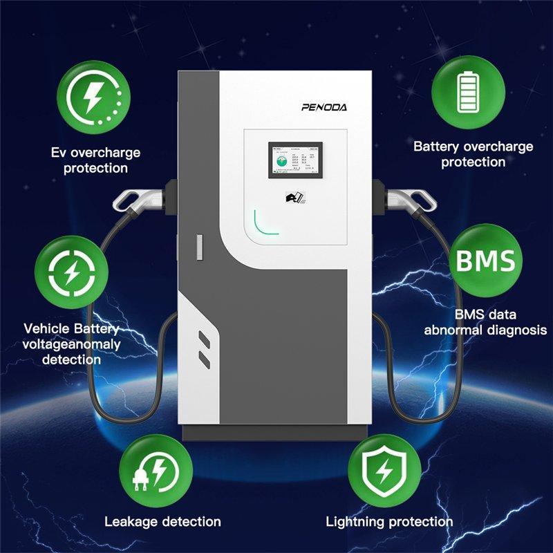 Зарядная станция Tesla 60-160kW IP55 DC с разъемами GBT NACS CCS (арт. 25-19082918)