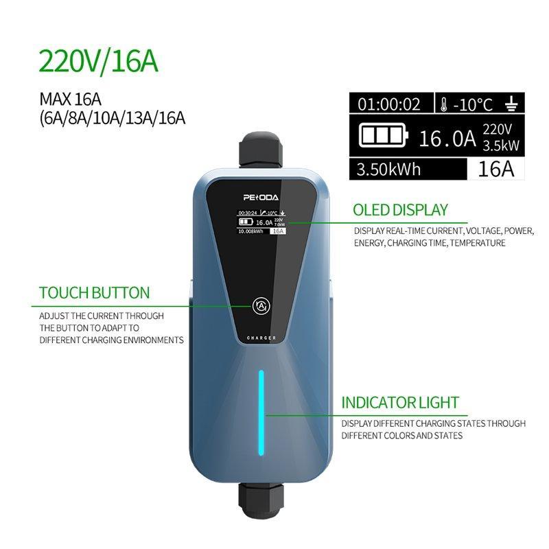 Зарядное устройство для электромобилей 7KW 32A 5м Type 2 (арт. 25-19082971)