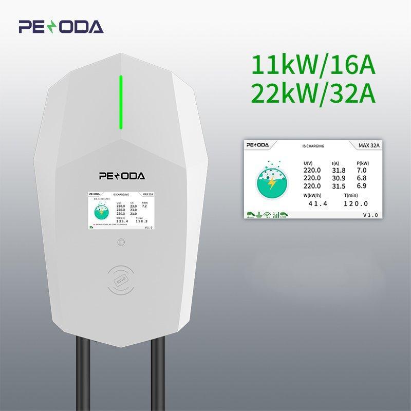 Зарядное устройство для электромобилей Type2 22KW 3фазное настенное (арт. 25-19082986)