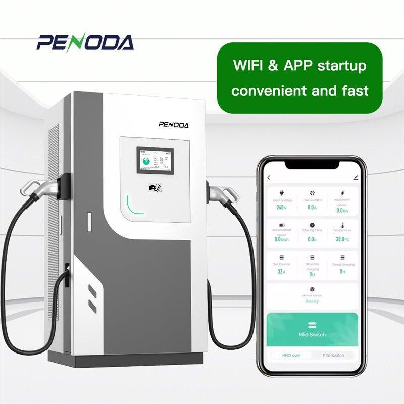Станция быстрой зарядки EV 60кВт 80кВт CCS RFID Chademo (арт. 25-19083018)