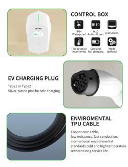 Зарядное устройство для электромобиля Type 1 Cee Wifi 240V 48A (арт. 25-19083037)