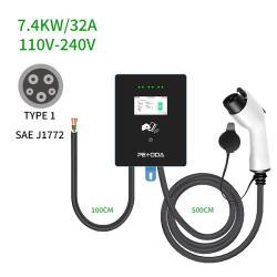 Зарядная станция для электромобилей 7KW RFID Start-Stop (арт. 25-19083115)