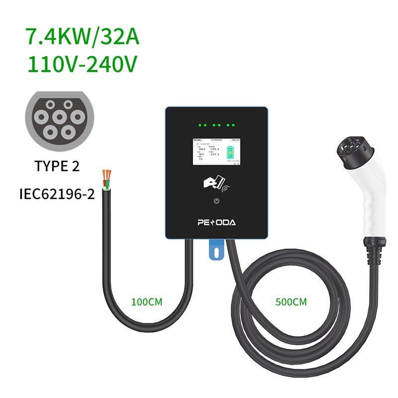 Зарядная станция для электромобилей 7KW RFID Start-Stop (арт. 25-19083115)