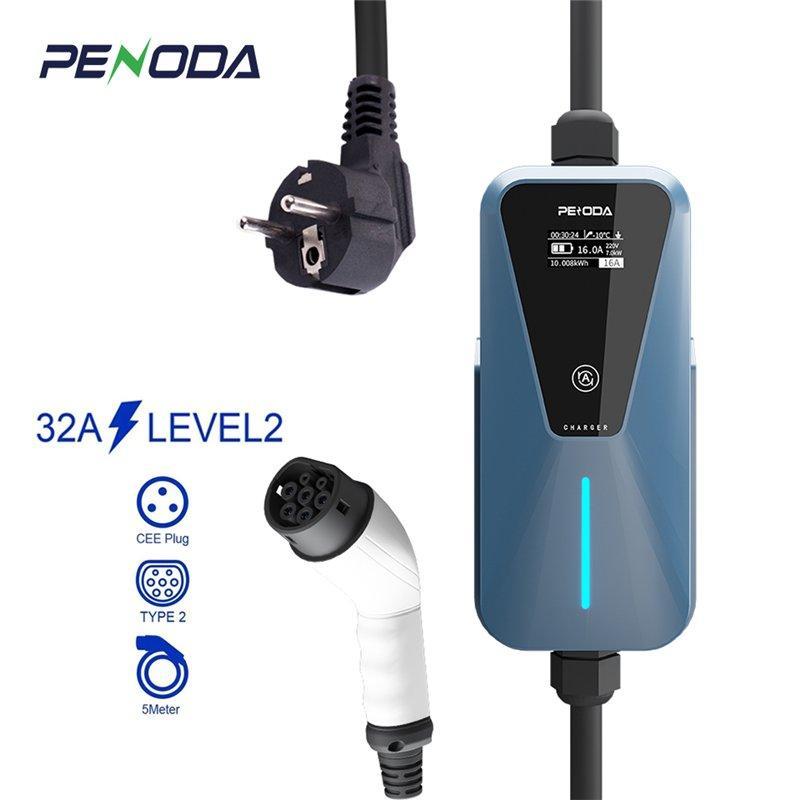 Зарядная станция для электромобилей 7кВт 32А RFID OCPP (арт. 25-19083170)