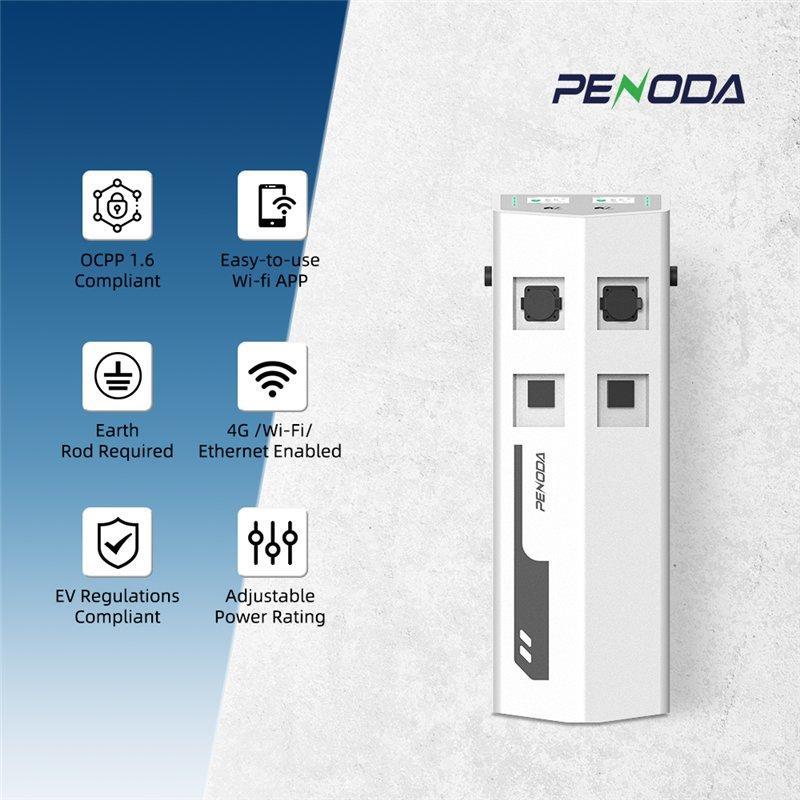 Станция зарядки EV 44KW Dual Floor Type 1/2 32A 22kw (арт. 25-19083228)