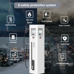 Станция зарядки EV IP65 OCPP CE 64A 22kw 44kw Dual Type 1/2 (арт. 25-19083259)