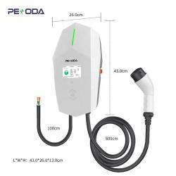 Станция зарядная настенная 7кВт 32А Type 2 для электромобилей (арт. 25-19083286)