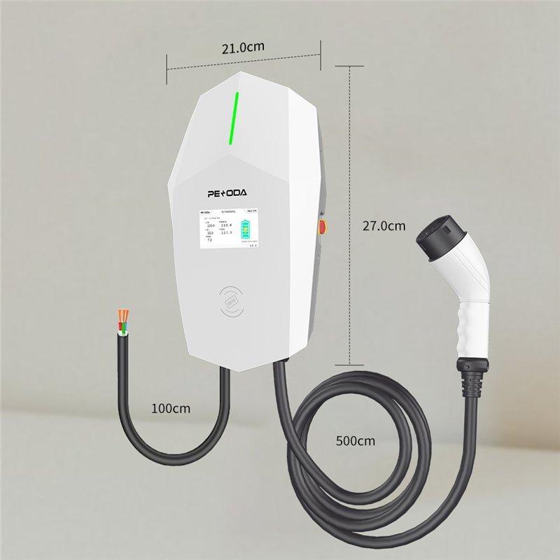 Станция зарядки EV настенная 11/22 кВт 32А OCPP (арт. 25-19083312)