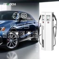 Станция зарядки EV 22kW+30kW двойная Type 2 WiFi 4G (арт. 25-19083322)