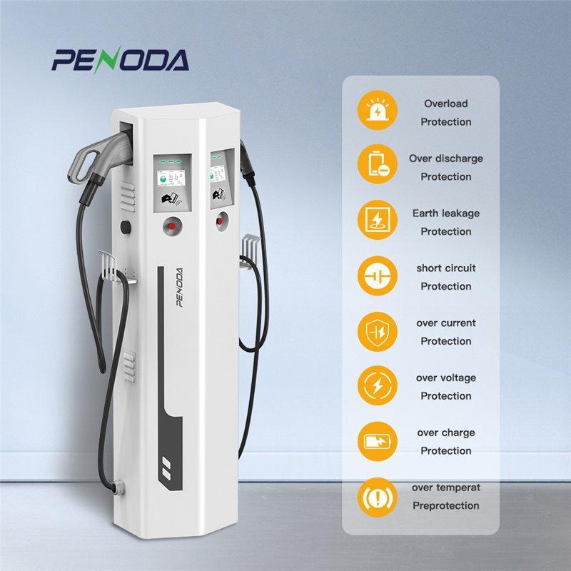 Гибридное зарядное устройство EV 30KW DC 22KW AC CCS2 IP55 экран 7" (арт. 25-19083326)