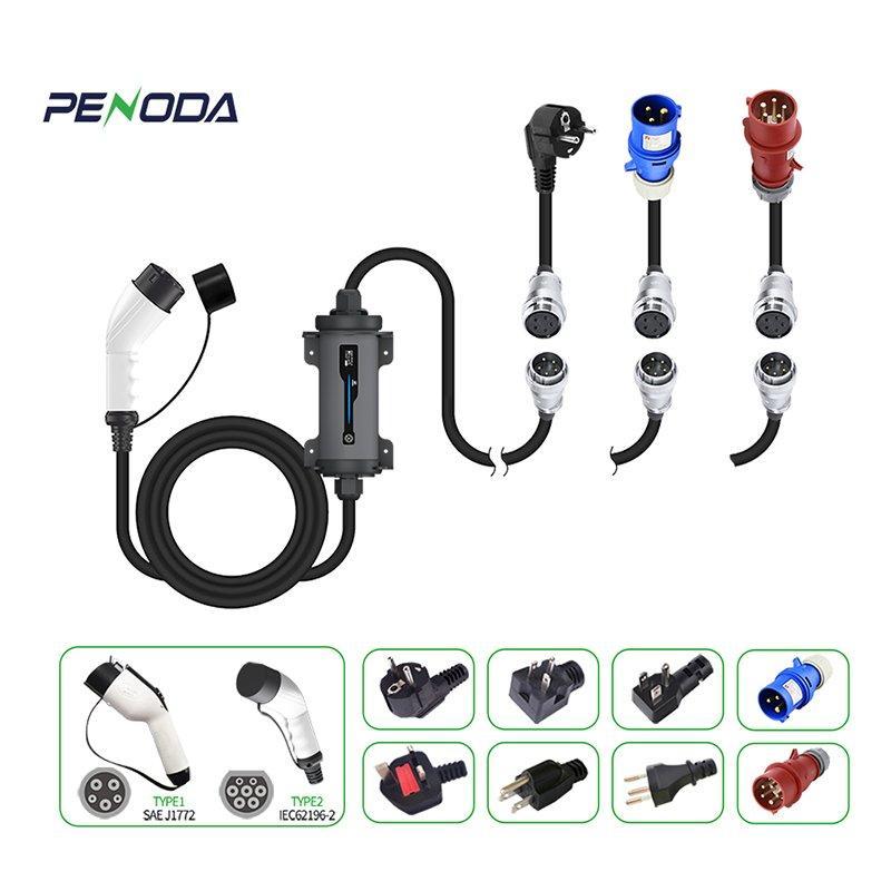 Зарядное устройство для электромобилей 32A Type1 портативное (арт. 25-19083349)