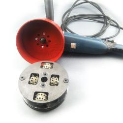 Угловая шлифмашина 1200W ручная с насадкой молот (арт. 25-19083392)