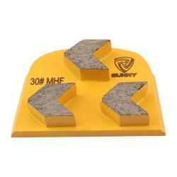 Алмазные шлифовальные туфли для бетона 3 сегмента (арт. 25-19083414)