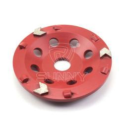 Алмазный шлифовальный диск 5" 3 сегмента стрелка (арт. 25-19083600)