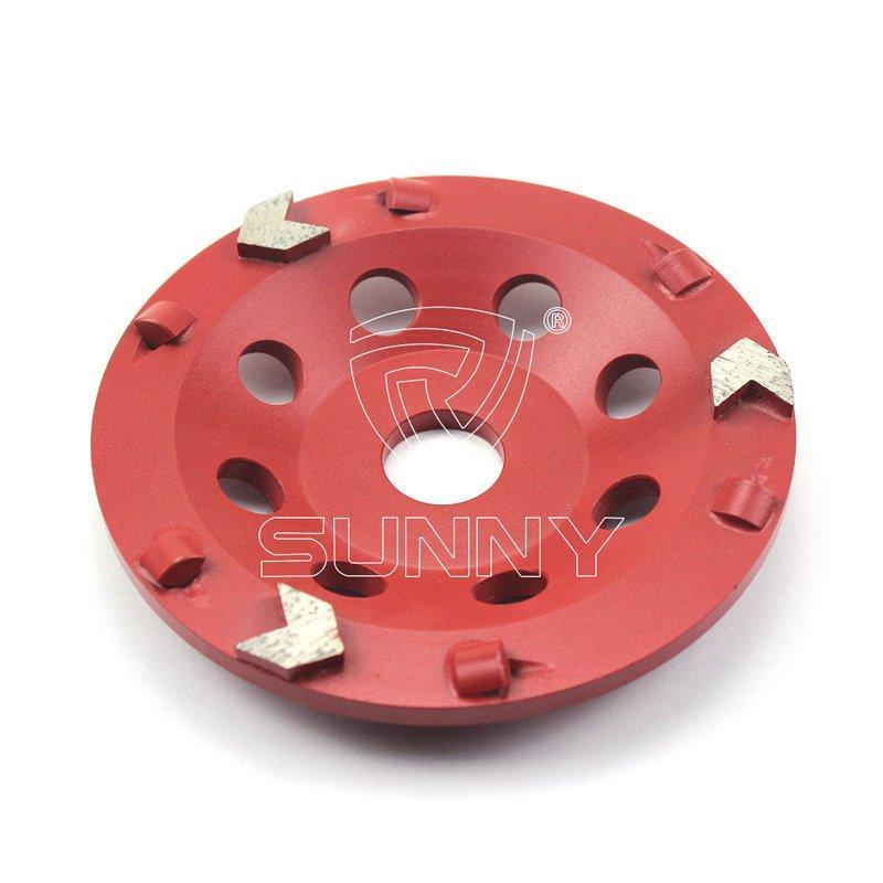 Алмазный шлифовальный круг 5" 3 сегмента стрелы (арт. 25-19083625)