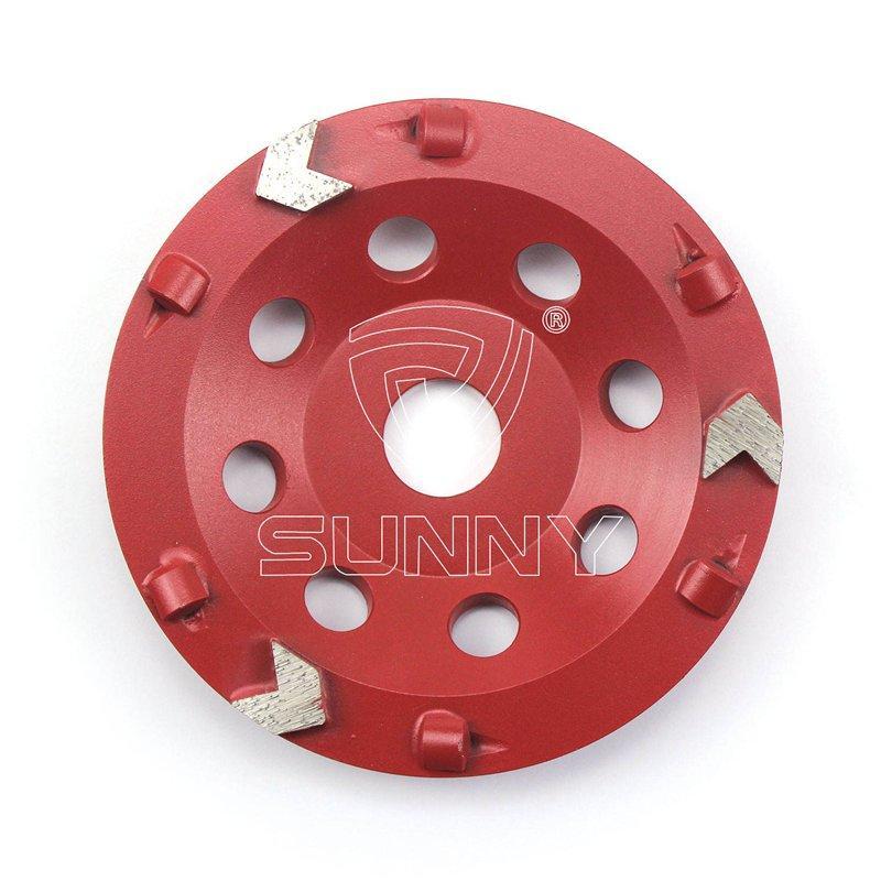 Алмазный шлифовальный круг 125мм 3 сегмента для бетона (арт. 25-19083635)