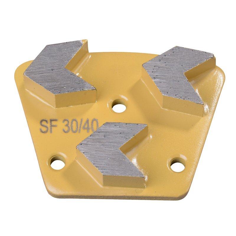 Алмазные шлифовальные трапециевидные башмаки 3 сегмента для бетона (арт. 25-19083687)