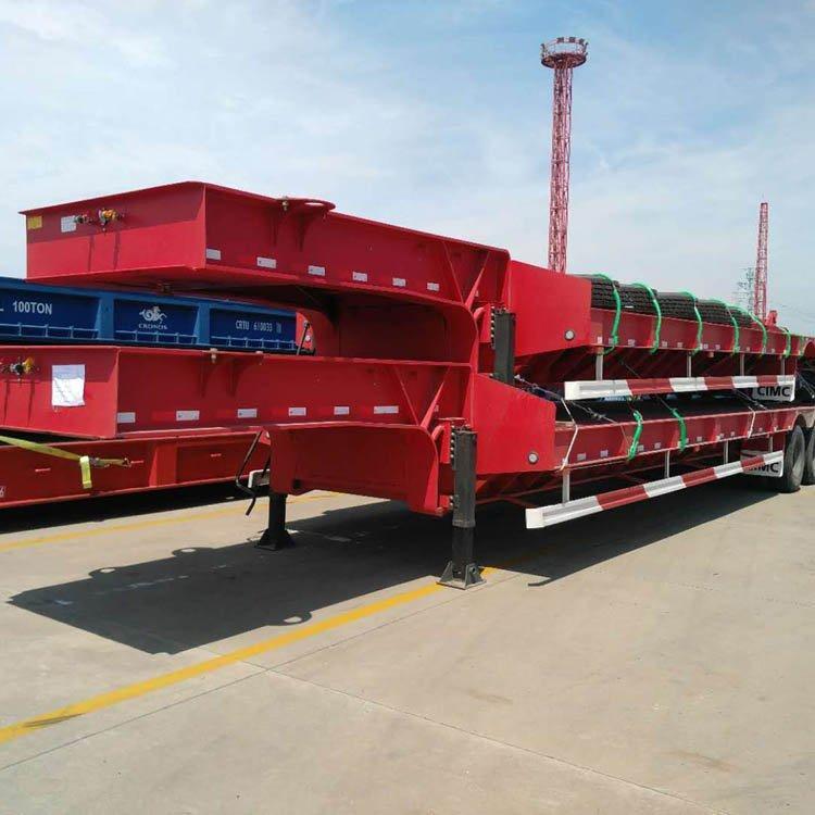 Полуприцеп-тяжеловоз 3 оси 70т с гидравлическим трапом (арт. 25-19083898)