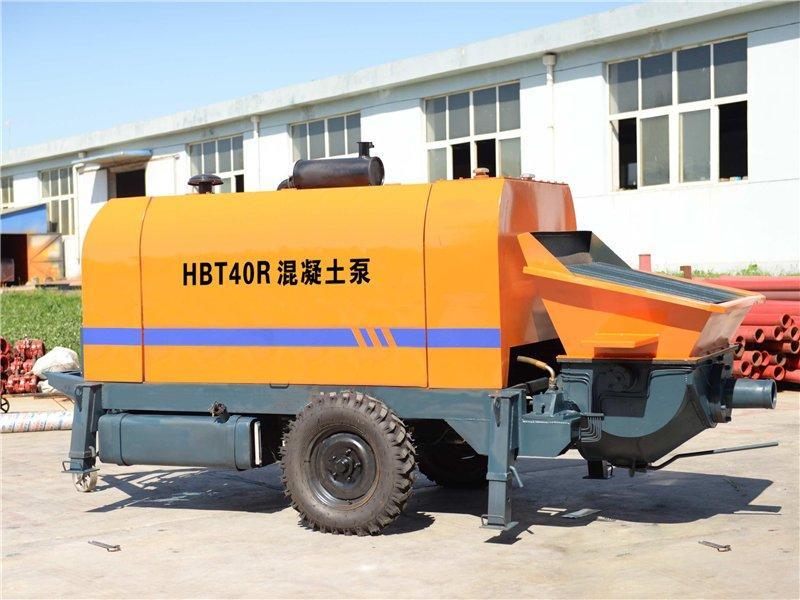 Бетоносмеситель с насосом 65м3/ч 40м3/ч HBT6013V прицепной (арт. 25-19084077)