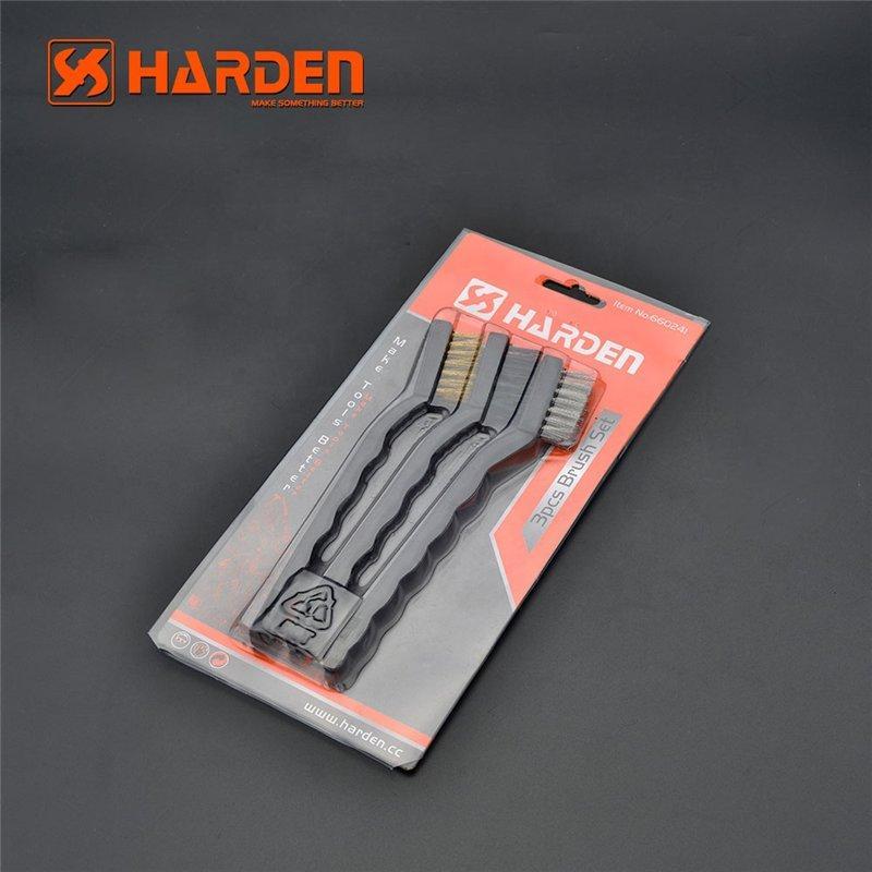 Набор кистей косметических HARDEN 3шт для авто (арт. 25-19084340)