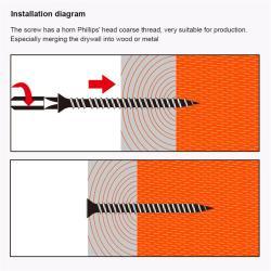 Саморезы для гипсокартона 19-40мм нерж. сталь (арт. 25-19084382)