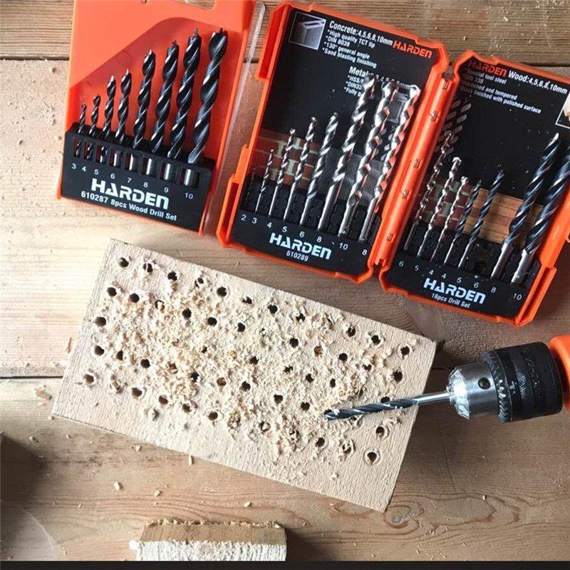 Набор сверл по дереву HARDEN 8 шт. из углеродистой стали (арт. 25-19084385)