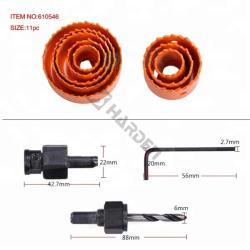Набор кольцевых пил 11 шт высокоуглеродистая сталь (арт. 25-19084394)
