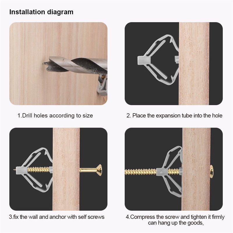 Крепеж для мебели с высокой нагрузкой, белый нейлон (арт. 25-19084400)