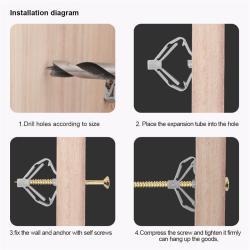 Крепеж для мебели с высокой нагрузкой, белый нейлон (арт. 25-19084400)