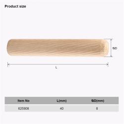 Деревянные шканты круглые 8x40мм 12шт (арт. 25-19084405)