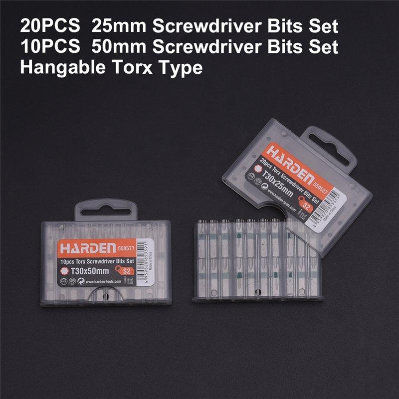 Набор бит Torx цветные T10-T40 25мм 50мм для отвертки (арт. 25-19084431)