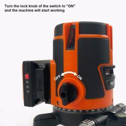 Лазерный уровень 3D 360° зеленый луч, самовыравнивающийся (арт. 25-19084438)