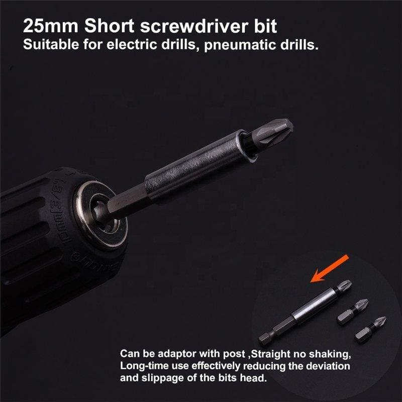 Набор бит для отвертки PZ 25мм и 50мм S2 Pozi цветные (арт. 25-19084512)