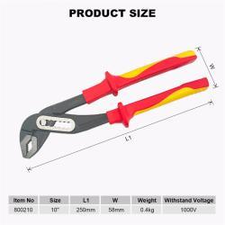 Плоскогубцы водопроводные изолированные 10 1000V VDE (арт. 25-19084536)