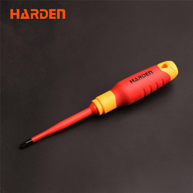 Отвертка крестовая HARDEN стальная с мягкой пластиковой ручкой (арт. 25-19084544)
