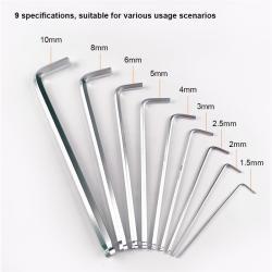 Набор шестигранников HARDEN 9 шт. метрический с шаром (арт. 25-19084598)