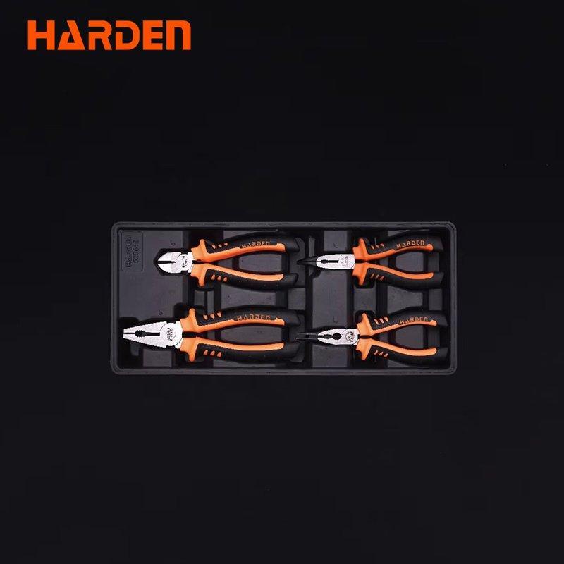 Набор комбинированных плоскогубцев 4 шт CRV с TPR ручкой (арт. 25-19084604)