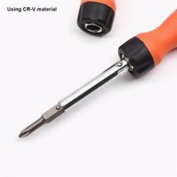 Набор отверток 6-в-1 с магнитными битами и стальным держателем (арт. 25-19084643)