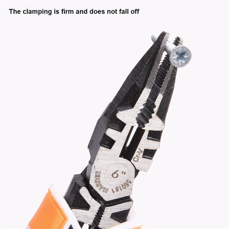 Плоскогубцы удлиненные хром-ванадиевые 6" с кабелерезом (арт. 25-19084657)