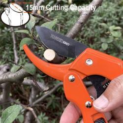 Секатор садовый профессиональный с длинными лезвиями и храповым механизмом (арт. 25-19084662)