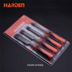 Набор стамесок для резьбы по дереву CRV 4 шт, двухцветные (арт. 25-19084678)